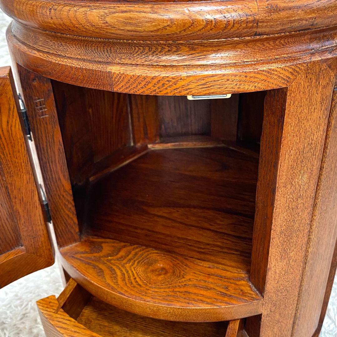 李朝家具✨丸型スツール 小物入れ テーブル アンティーク レトロ 椅子 チェアー