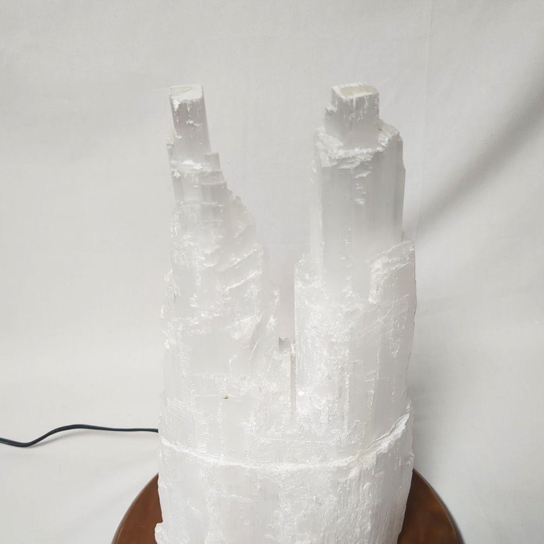 天然石 セレナイト ツインタワー ランプ LLサイズ５.８kg