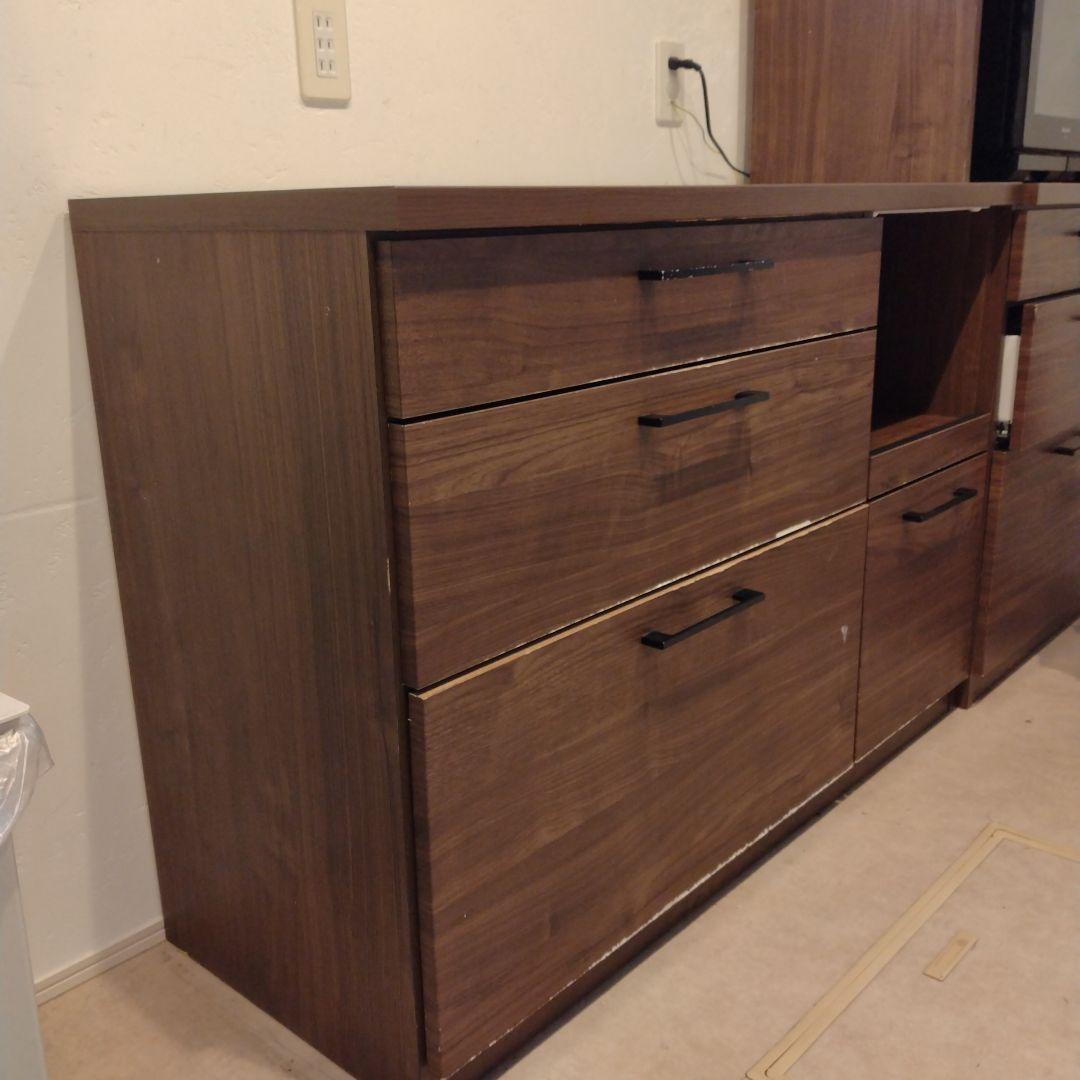 ステンレス天板　カップボード　食器棚　カウンターキッチン　diy