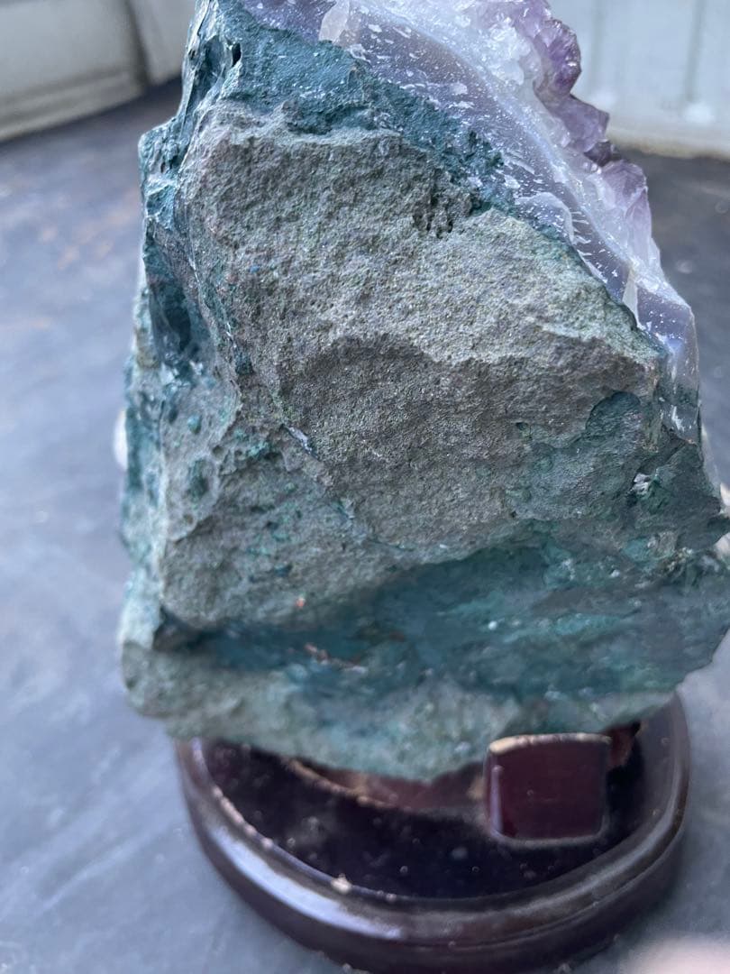 アメジスト　クラスター　台座付　約4.8キロ