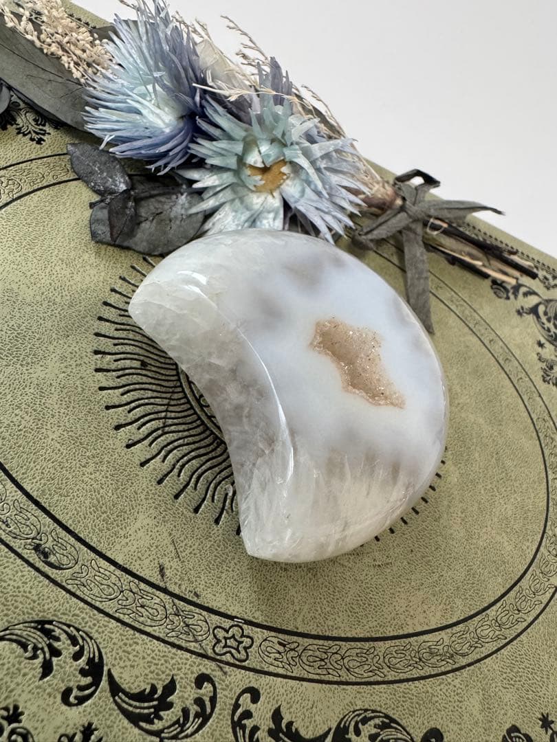 ブルーアゲート　シトリンドゥルージー　アメジストポリッシュ　パーム