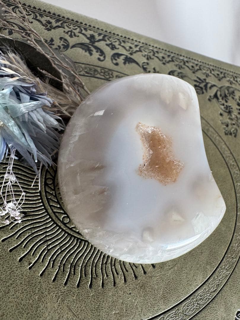 ブルーアゲート　シトリンドゥルージー　アメジストポリッシュ　パーム