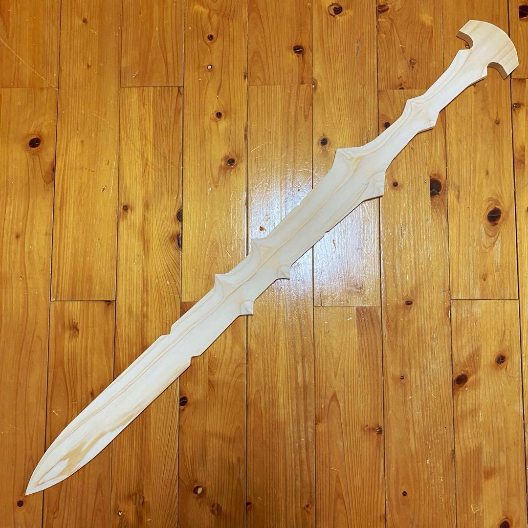 古代木剣　檜造り(木剣　剣　木刀　wood sword)