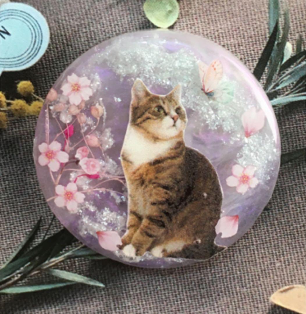 温度で色が変わる・桜猫ちゃんと蝶、訳あり