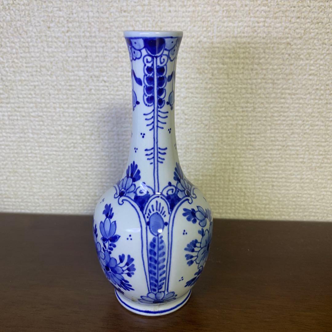 【希少美品】オランダ　ロイヤル　デルフトブルー　花瓶