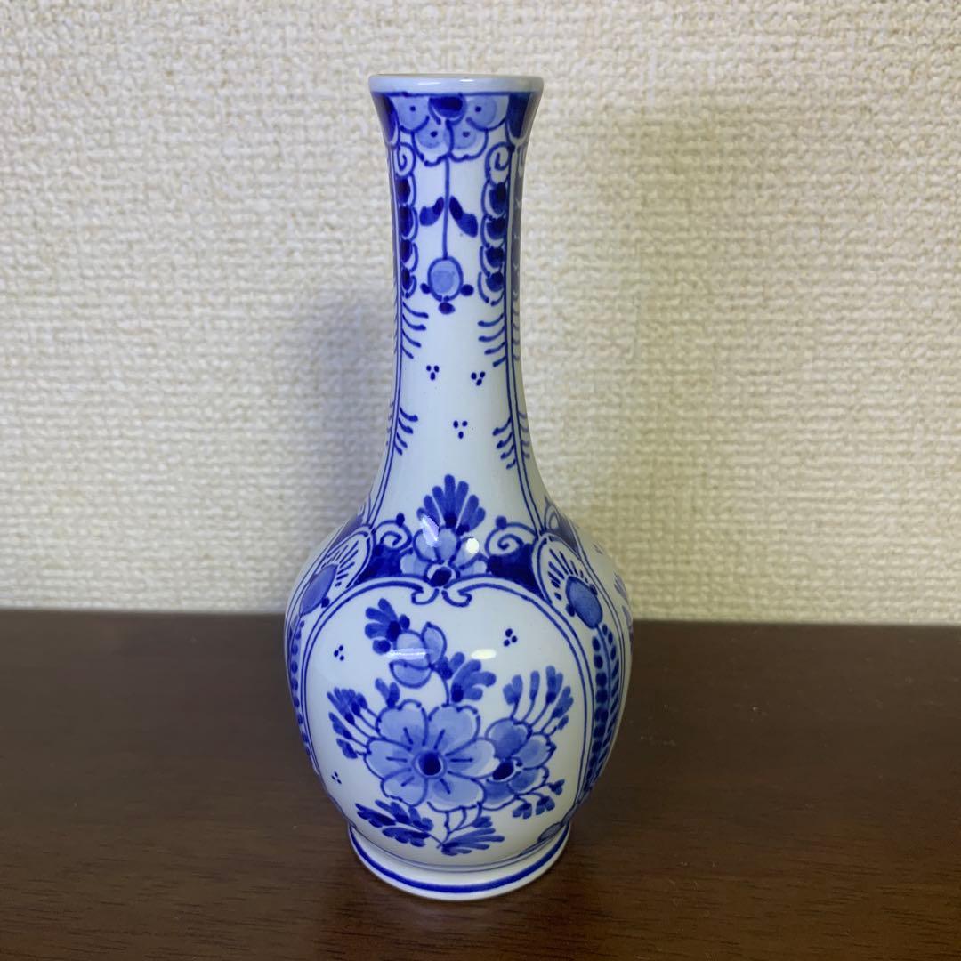 【希少美品】オランダ　ロイヤル　デルフトブルー　花瓶