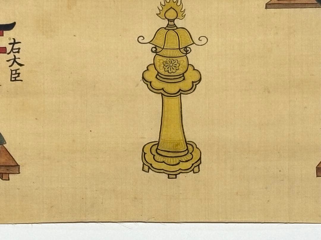 「大峯八大金剛童子図」江戸時代後期頃彩色筆 絹本 1枚|大峰山 修験道 仏画