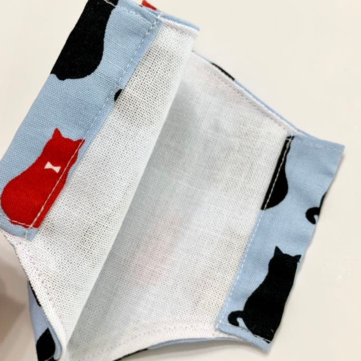 No.210 オーダーマスク　ハンドメイド　ねこ　シルエット　おまとめ割