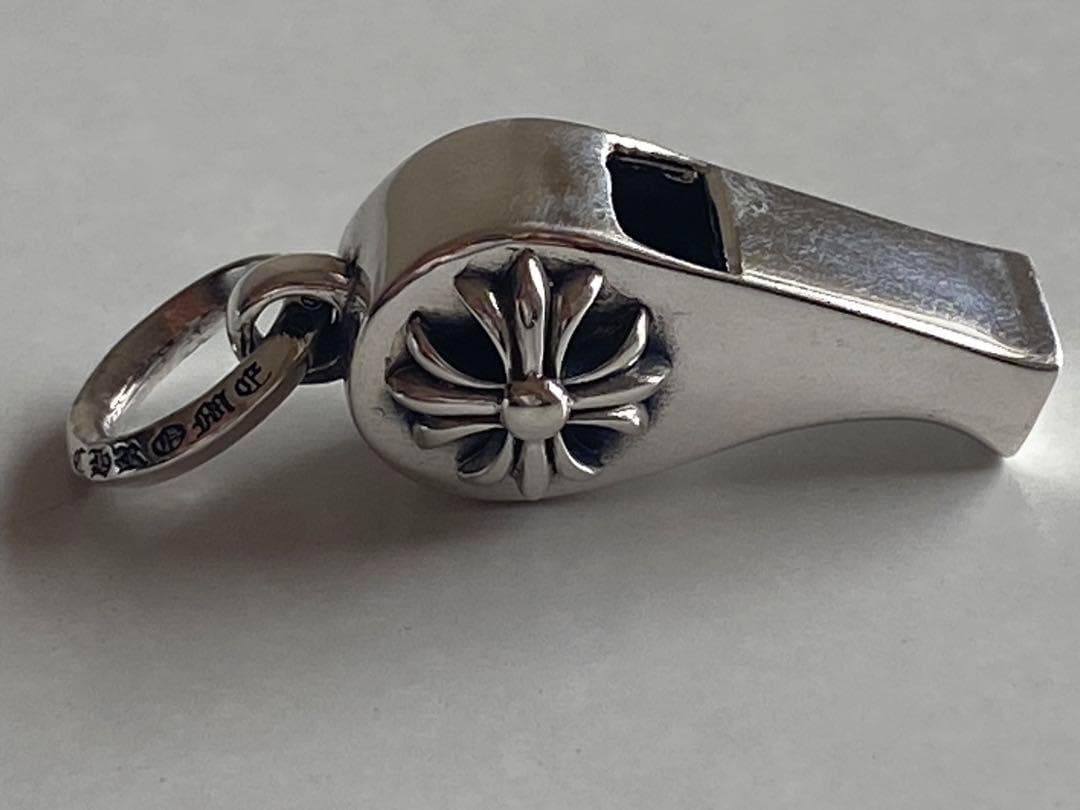 【新品】Silver 925 タイニーホイッスル ペンダント チャーム クロス