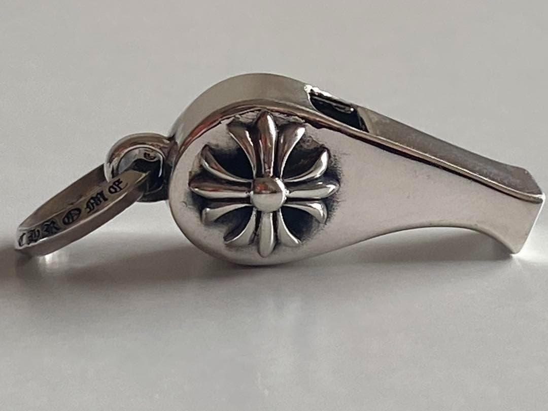 【新品】Silver 925 タイニーホイッスル ペンダント チャーム クロス