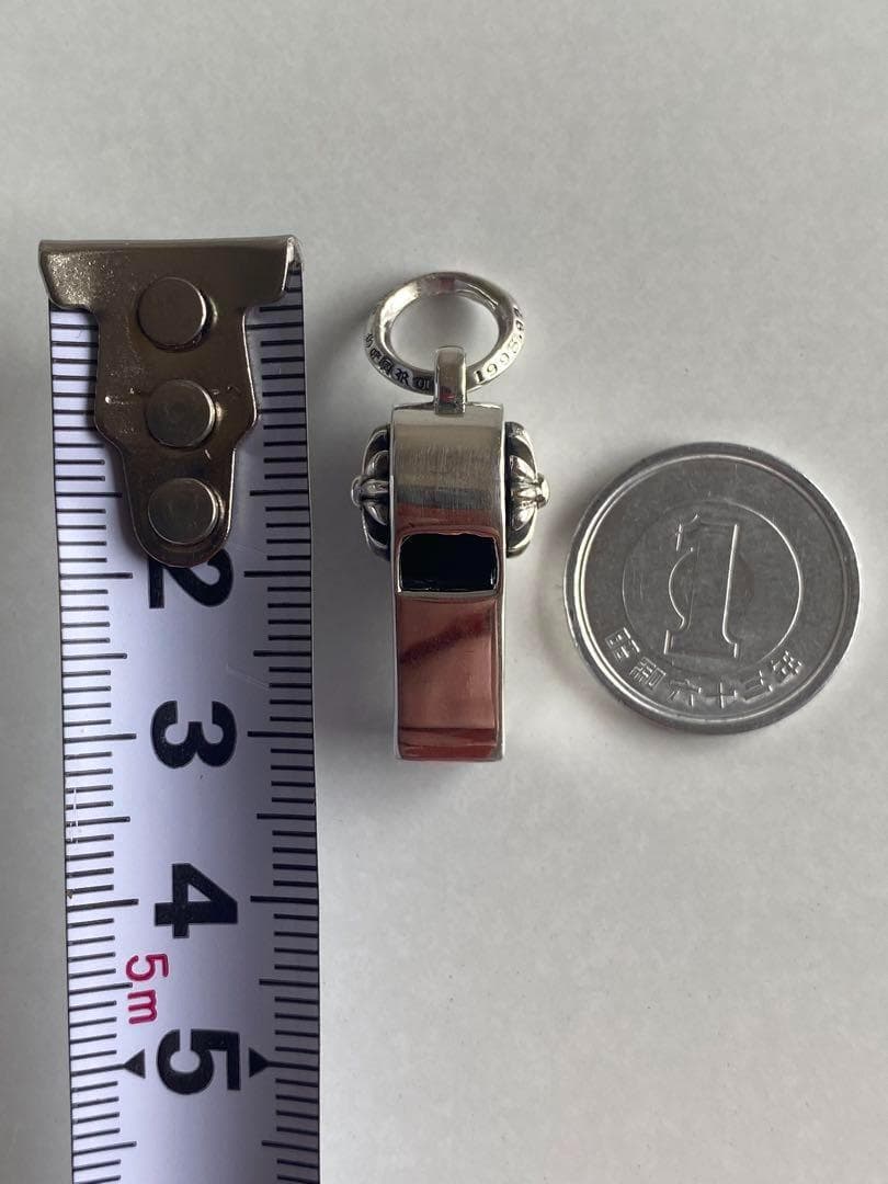 【新品】Silver 925 タイニーホイッスル ペンダント チャーム クロス