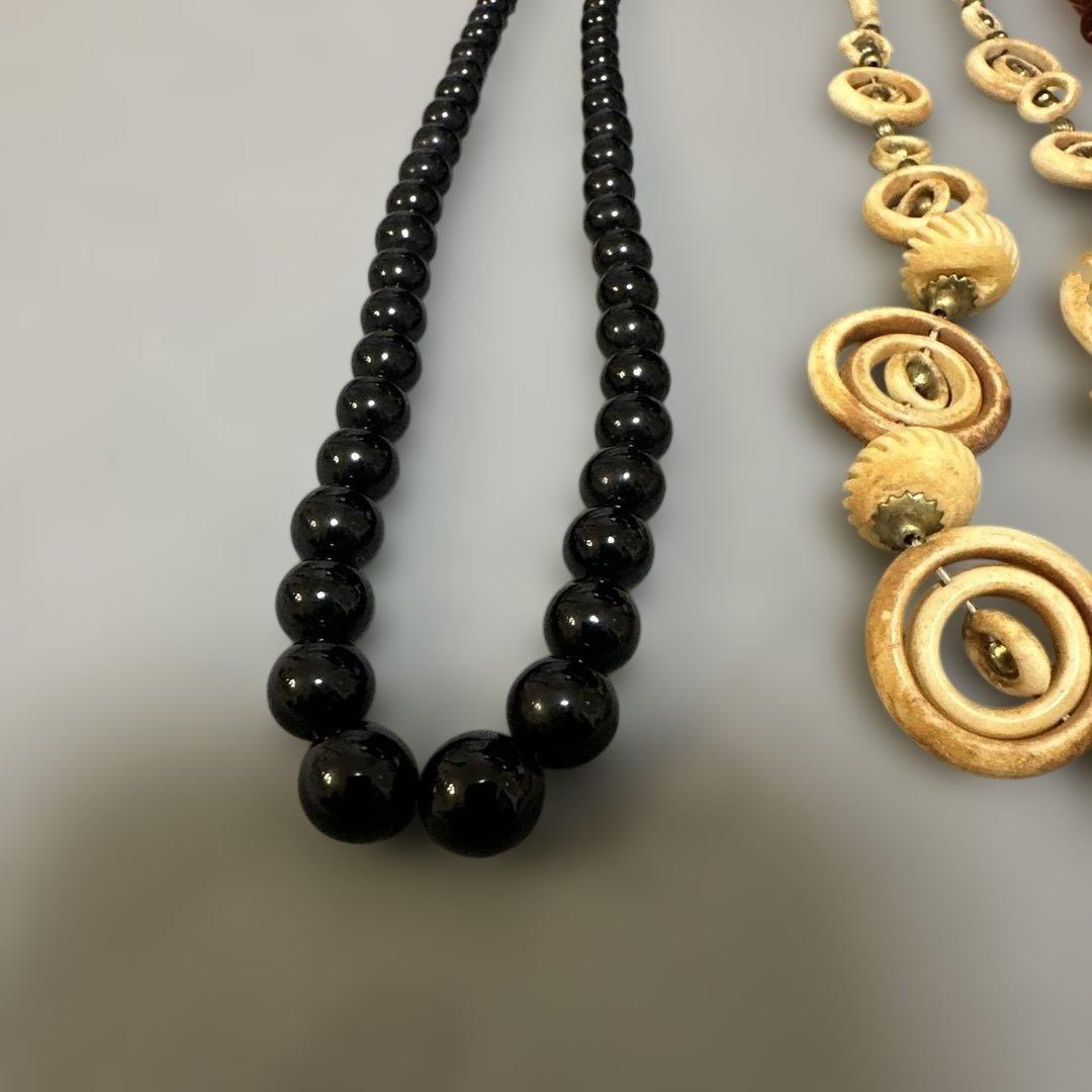 シルバー　銀 黒珊瑚　珊瑚　天然石　アクセサリー　まとめ売り　ネックレスセット