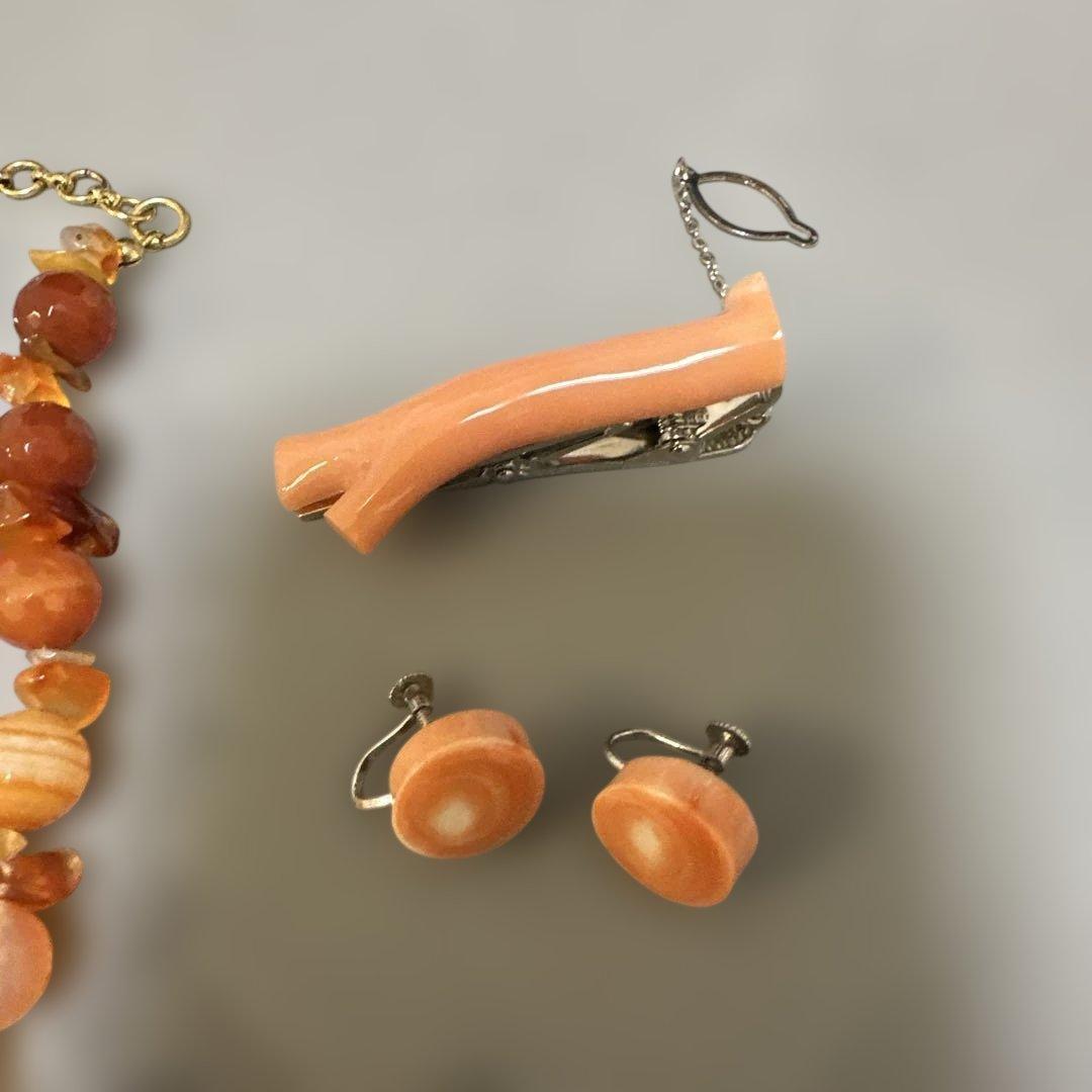 シルバー　銀 黒珊瑚　珊瑚　天然石　アクセサリー　まとめ売り　ネックレスセット