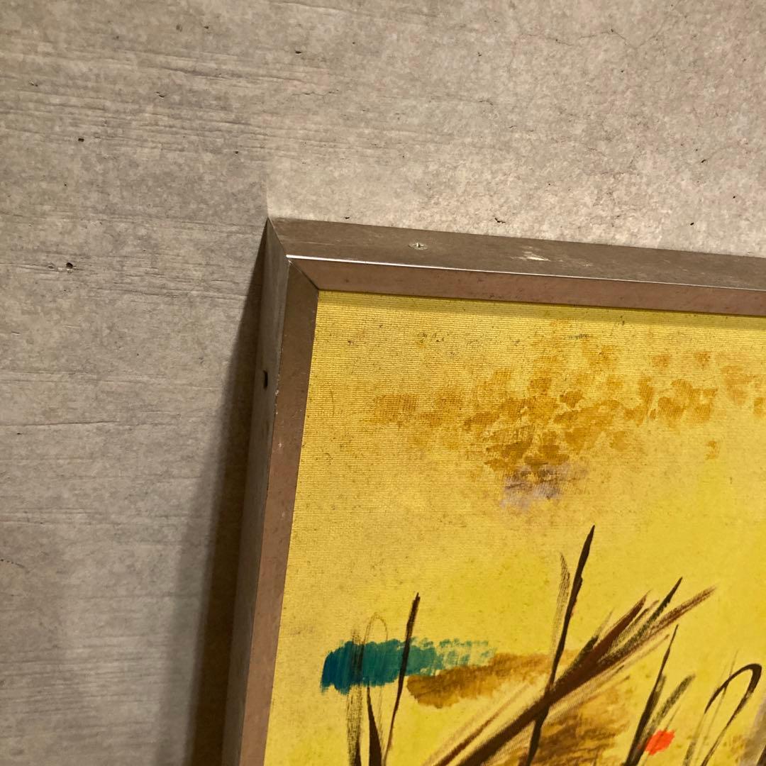 二つまとめて　風景画　抽象画 インテリア 油彩 額装 壁掛け インテリア 壁飾