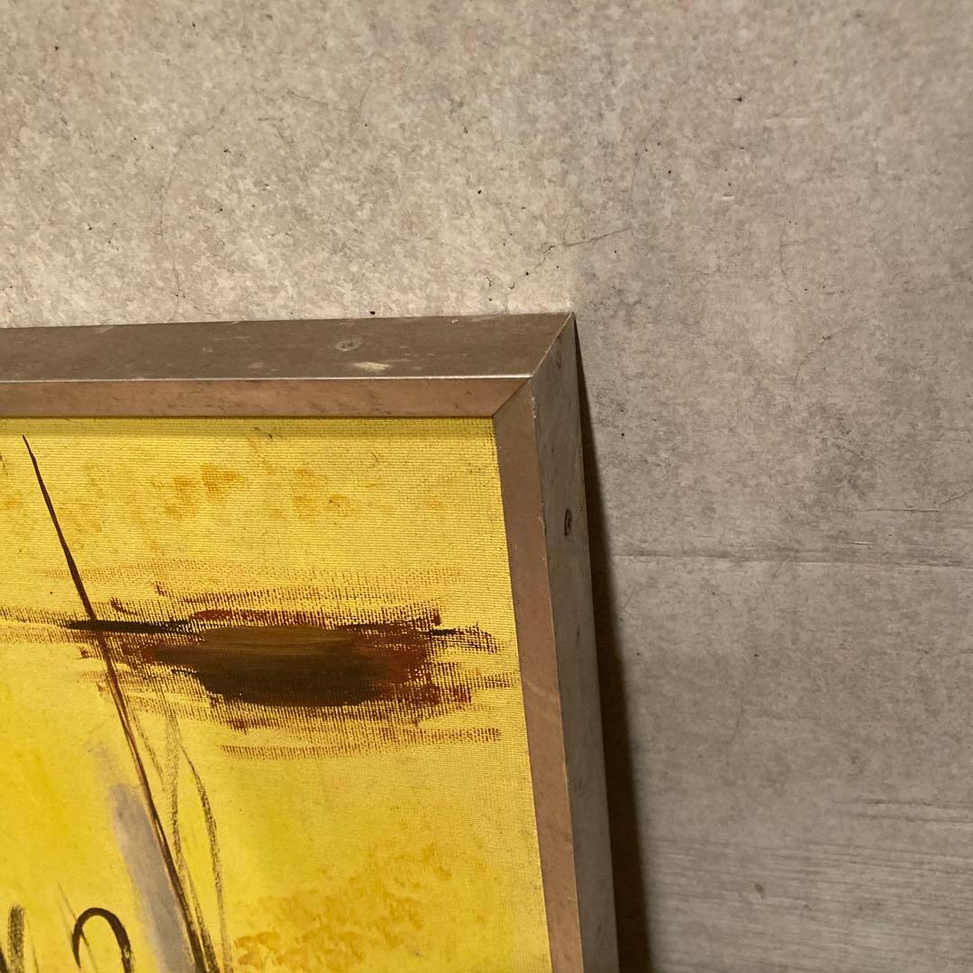 二つまとめて　風景画　抽象画 インテリア 油彩 額装 壁掛け インテリア 壁飾