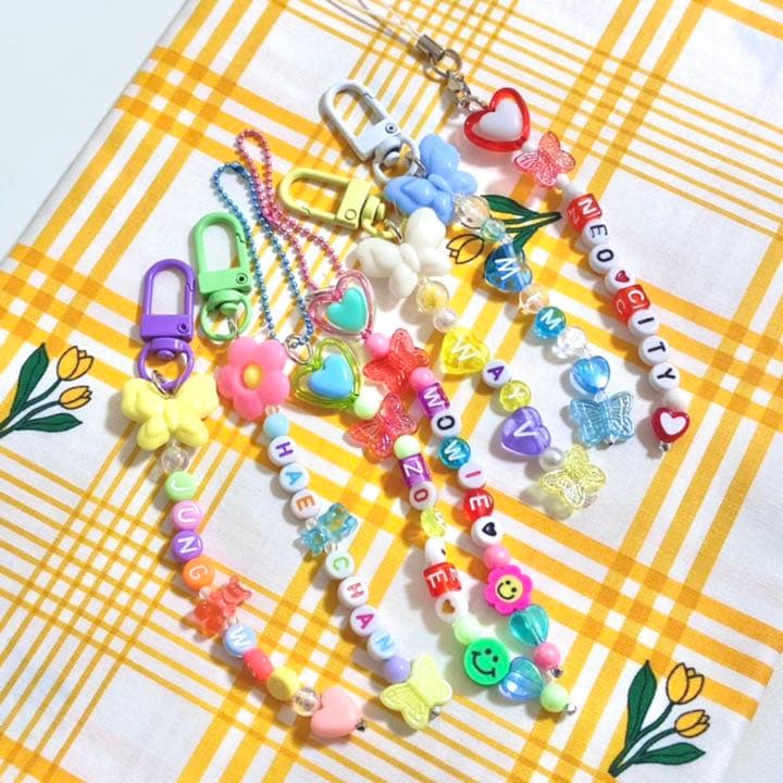 【オーダーページ♡】 ビーズ キーリング キーホルダー 韓国