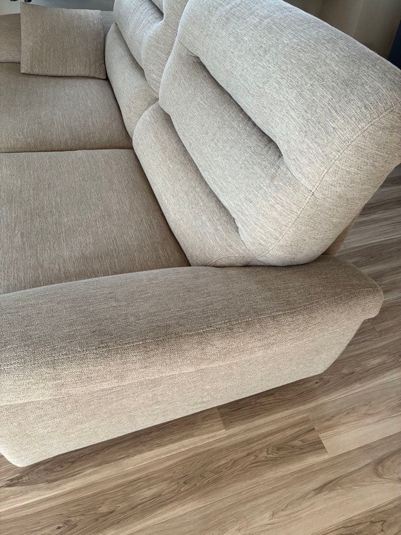 3人掛けソファ 送料込 ニトリ ベージュ