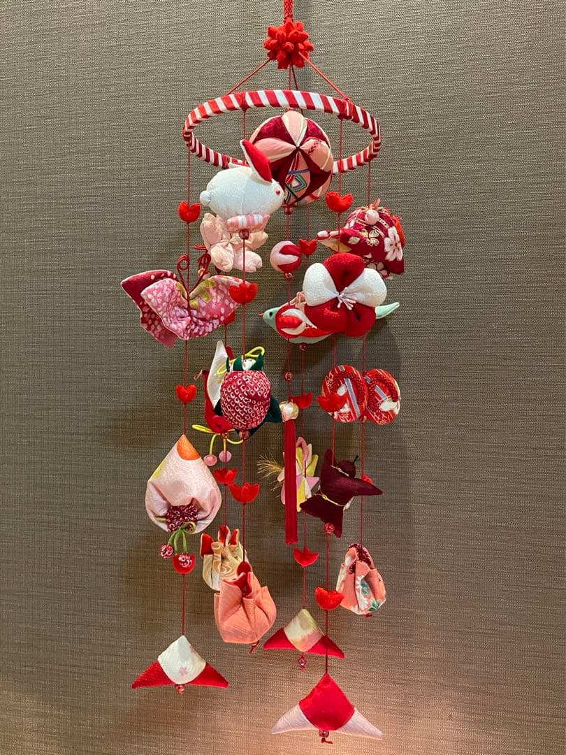 可愛いつるし雛No.116 ひな人形・桃の節句・初節句飾り・さげもんつるし飾り