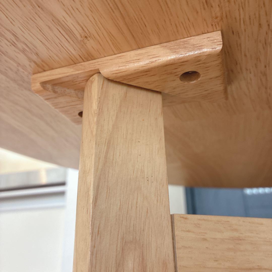 木製キッチンワゴン サイドテーブル バタフライ 折り畳み カントリー ナチュラル