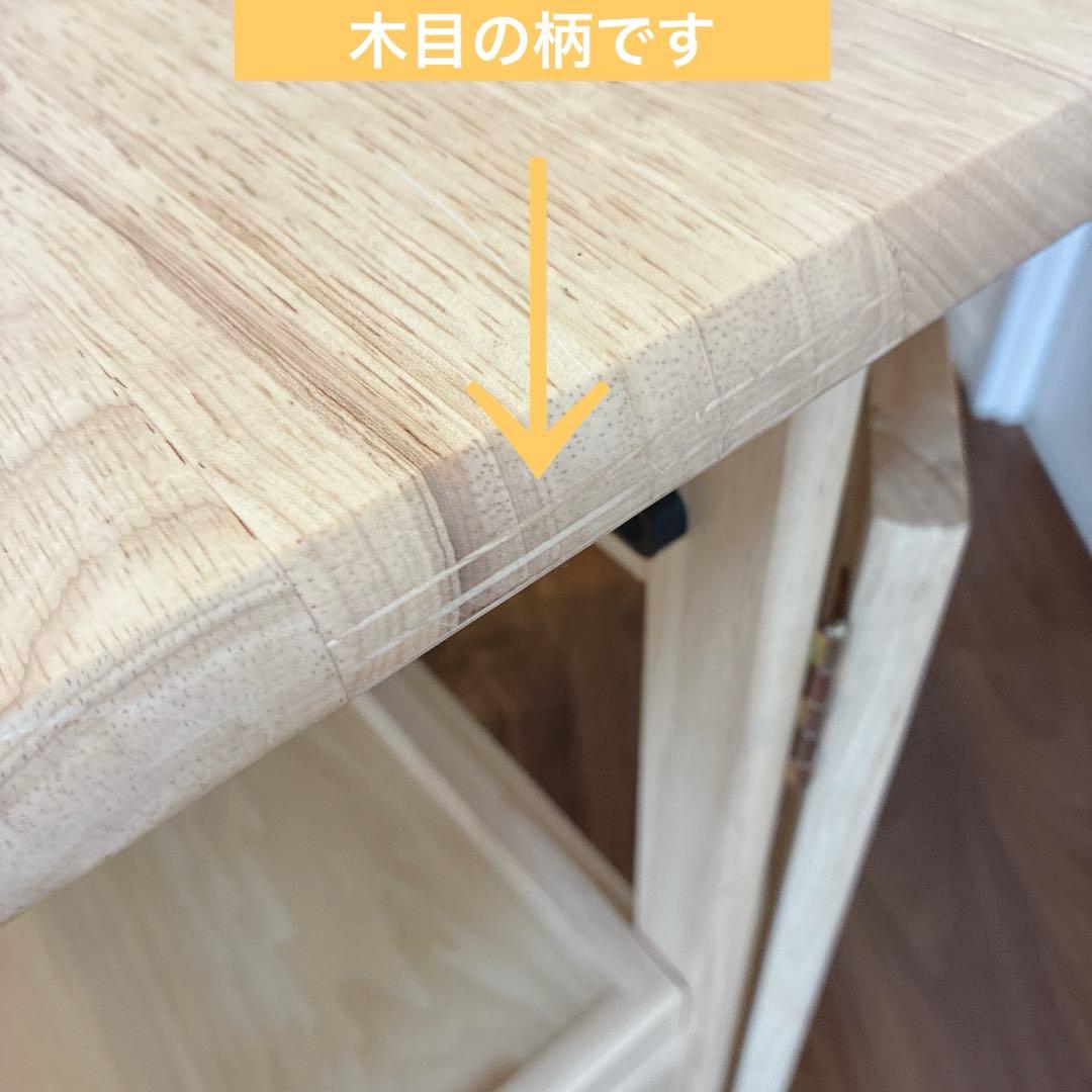 木製キッチンワゴン サイドテーブル バタフライ 折り畳み カントリー ナチュラル