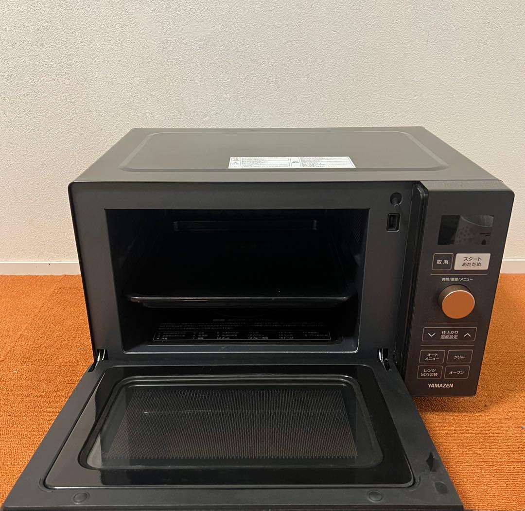 美品YAMAZEN 2022年製 オーブンレンジ YRP-F180V 電子レンジ