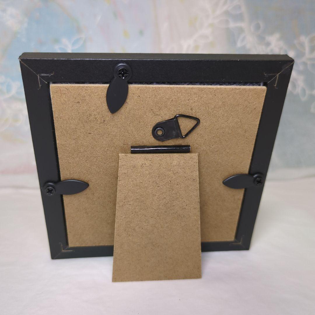 羊毛フェルト 刺繍「夕暮れのコスモスと⋯」「緑いっぱいの公園a」フレーム2点