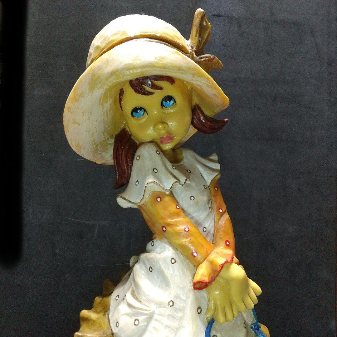 アンリ人形風 少女のフィギュア 51cm イタリア製