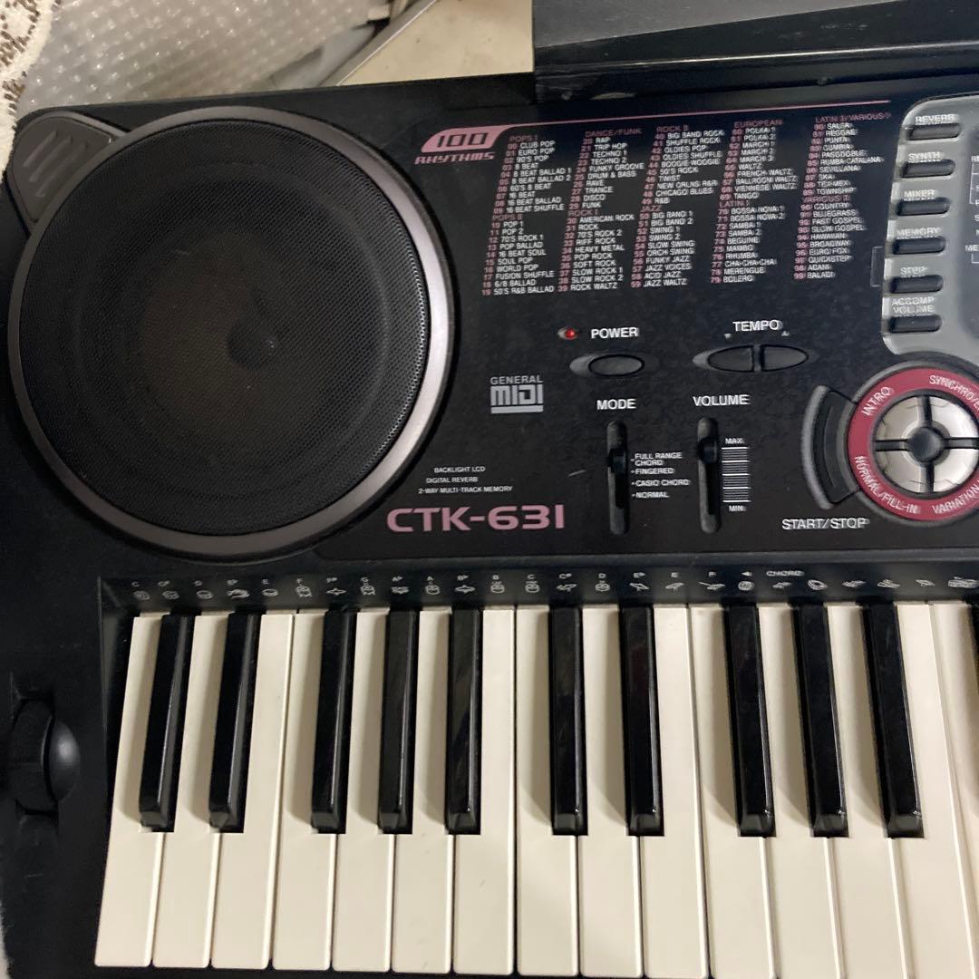 カシオ　CASIO カシオ 電子キーボード CTK-631 61鍵盤　スタンド付
