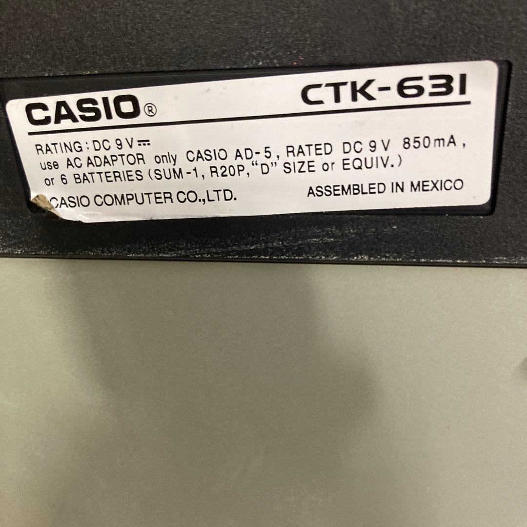 カシオ　CASIO カシオ 電子キーボード CTK-631 61鍵盤　スタンド付