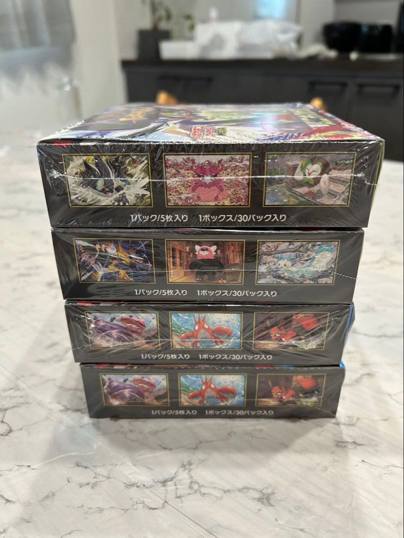 【シュリンク付き】ポケモンカードBOX４個セット