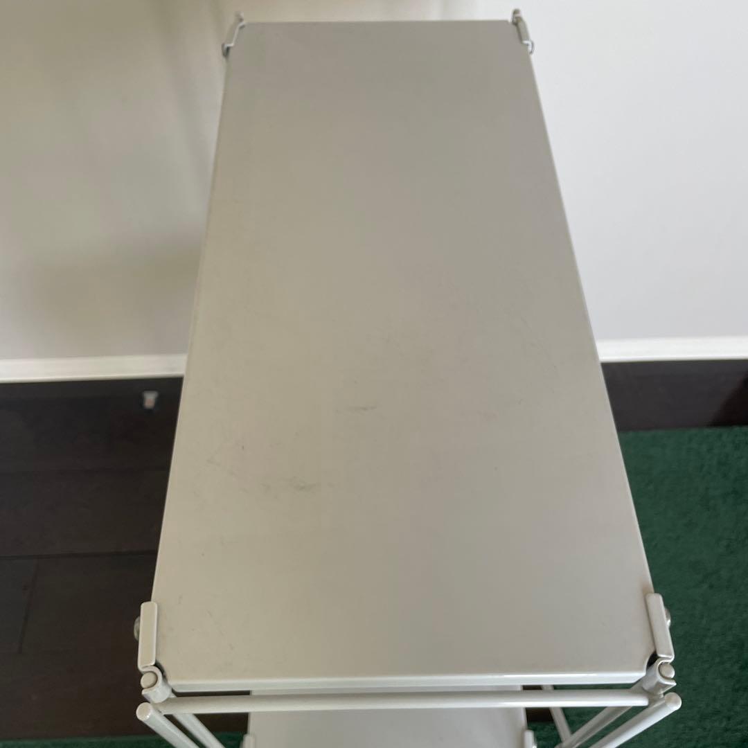 無印良品 スチールユニットシェルフ ライトグレー 3段　小