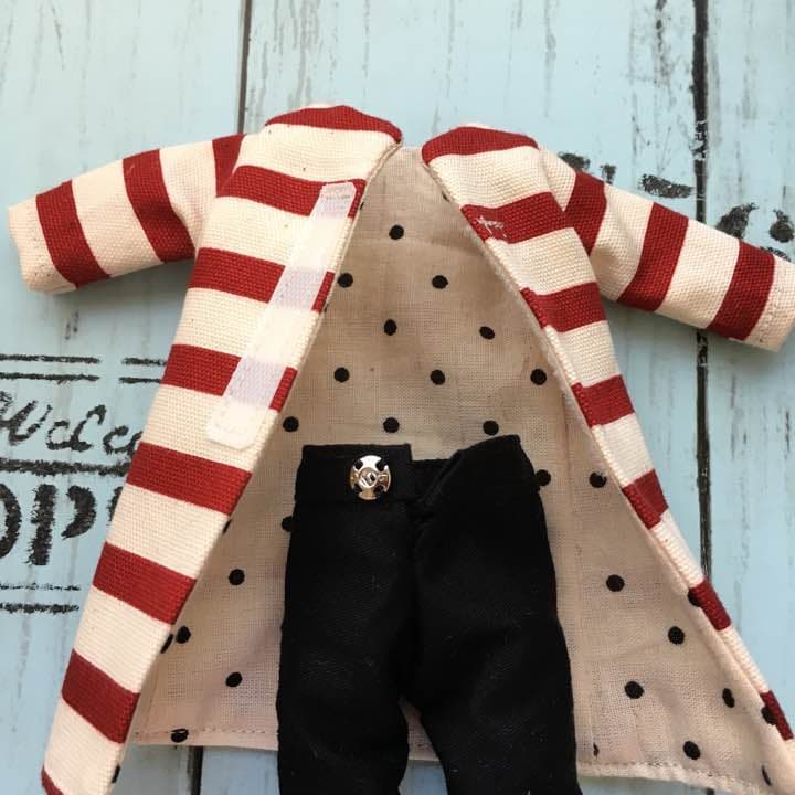 リカちゃん服  ボーダーワンピース2点セット②