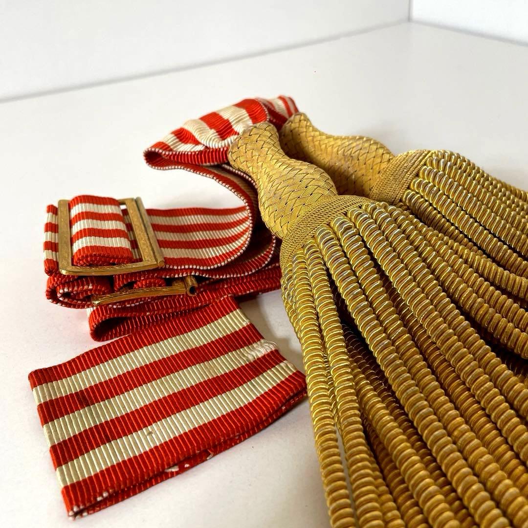 #XG495 当時物・大礼服・飾帯・サッシュ・ケース付・日本軍・旧日本軍・軍服