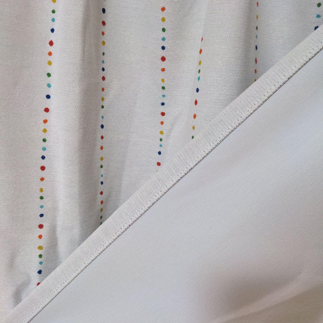 遮光カラフルドット模様カーテン