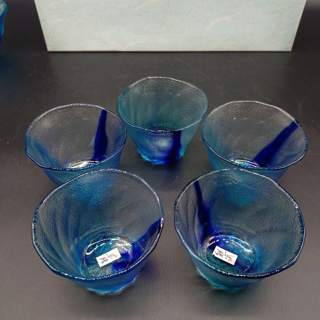 ⭐️新品 未使用品⭐️彩流 麺皿 つゆ皿 5点セット全部で10点 ガラス鉢