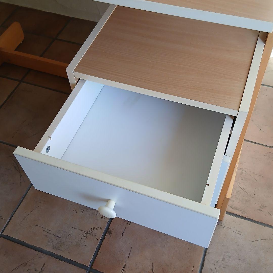 【ACTUS】アクタス引き出し付きシンプル学習机