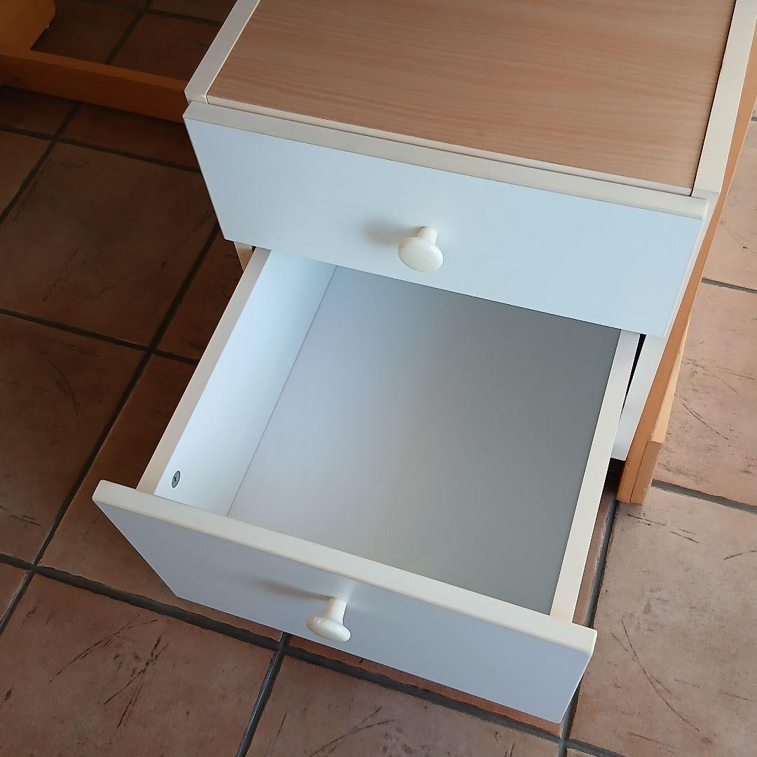 【ACTUS】アクタス引き出し付きシンプル学習机