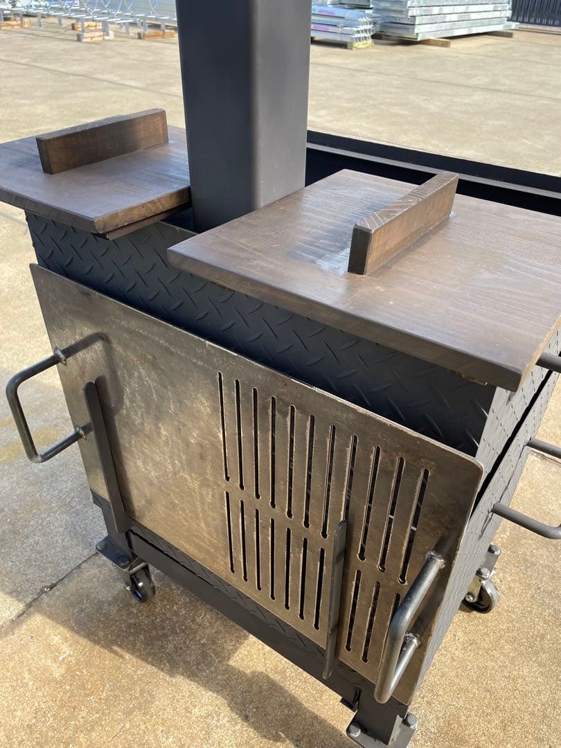 【新品・鉄製】石焼き芋焼き機・BBQ鉄板焼き機