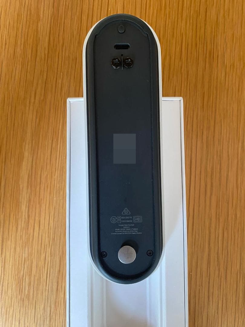 Google Nest Doorbell　バッテリー式　チャイム、電源トランス付