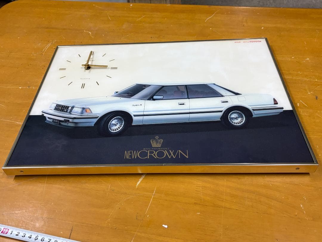 OYOTA NEW CROWN 壁掛け時計 トヨタ クラウン 販促品 ディーラー