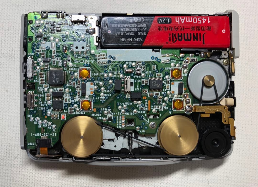 ガム電池をお持ちの方に、WM-EX622 SONYカセットウォークマン可動品N