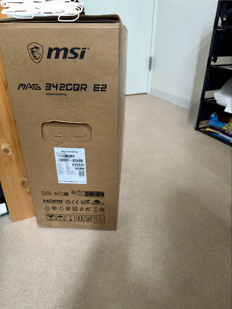 MSI MAG 342CQR E2 34” UWQHD 180Hz 使用期間8日