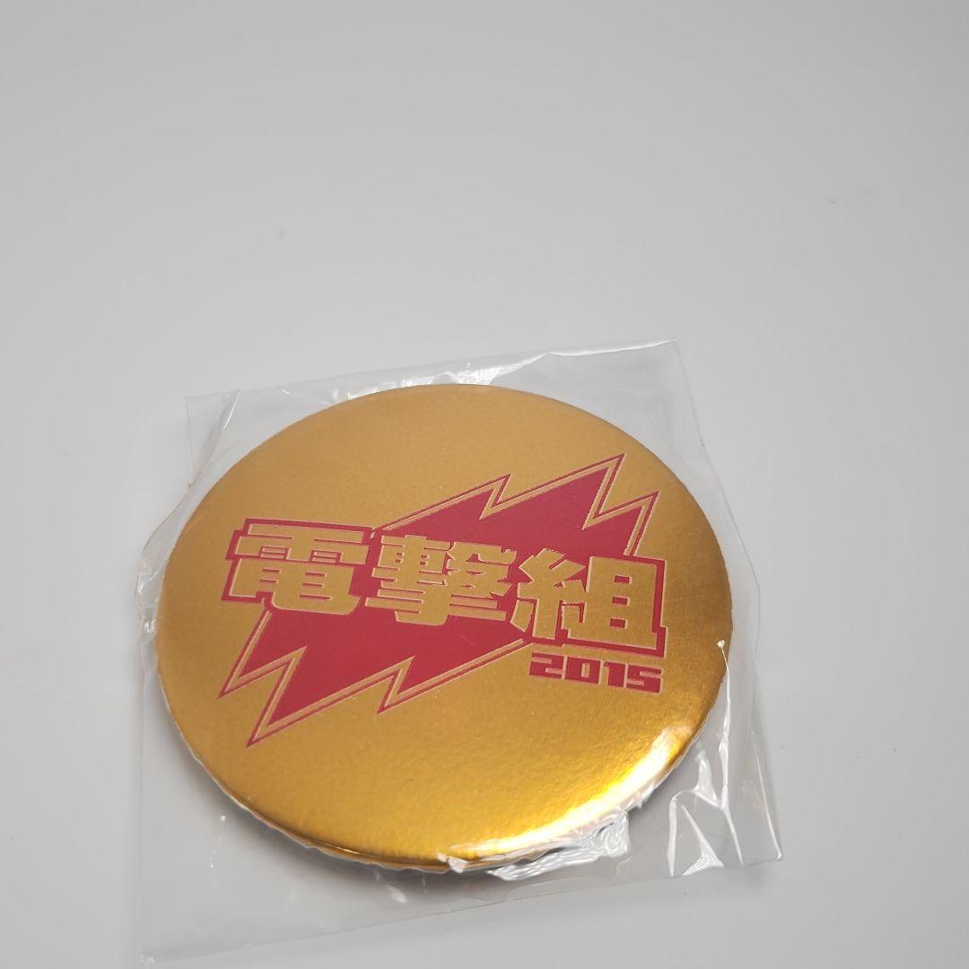 激レア　電撃組　2015 年　ゴールデン缶バッジ　非売品　萌え　アニメ　雑誌
