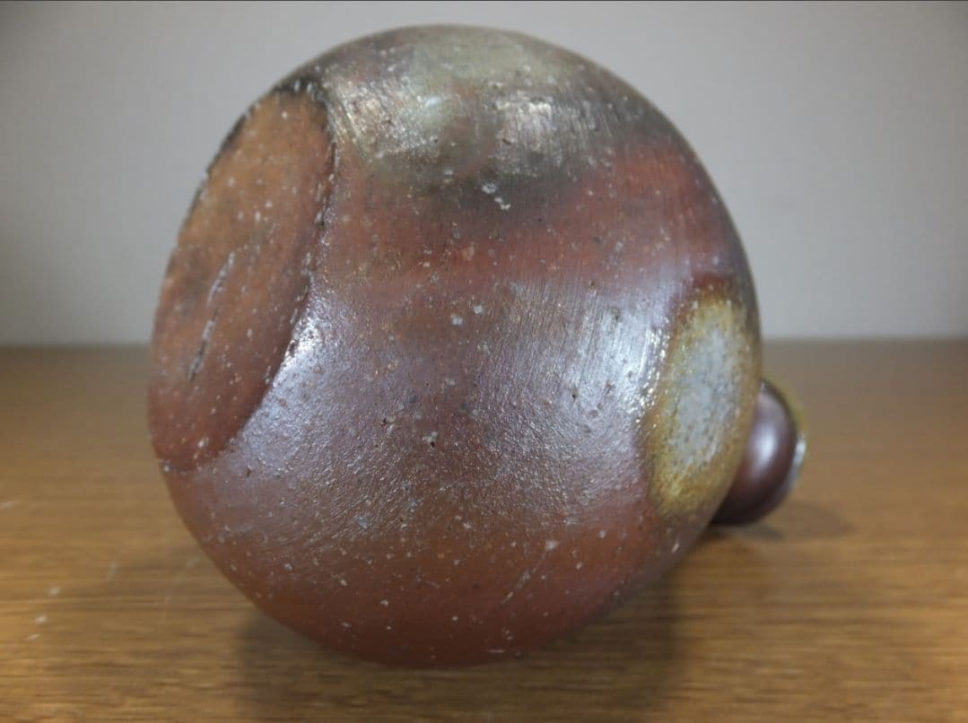 真作保証 伊勢崎満 自作 備前徳利 備前焼 岡山県無形文化財 (伊勢崎淳) 岡山