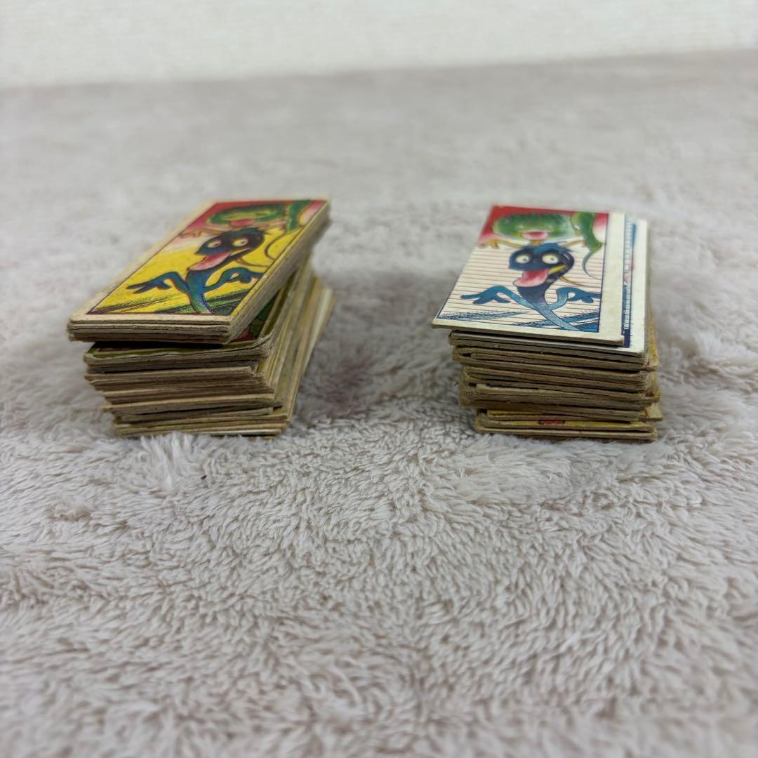 妖怪　おばけ　怪獣　めんこ　角めんこ　昭和レトロ　当時物　大量まとめセット