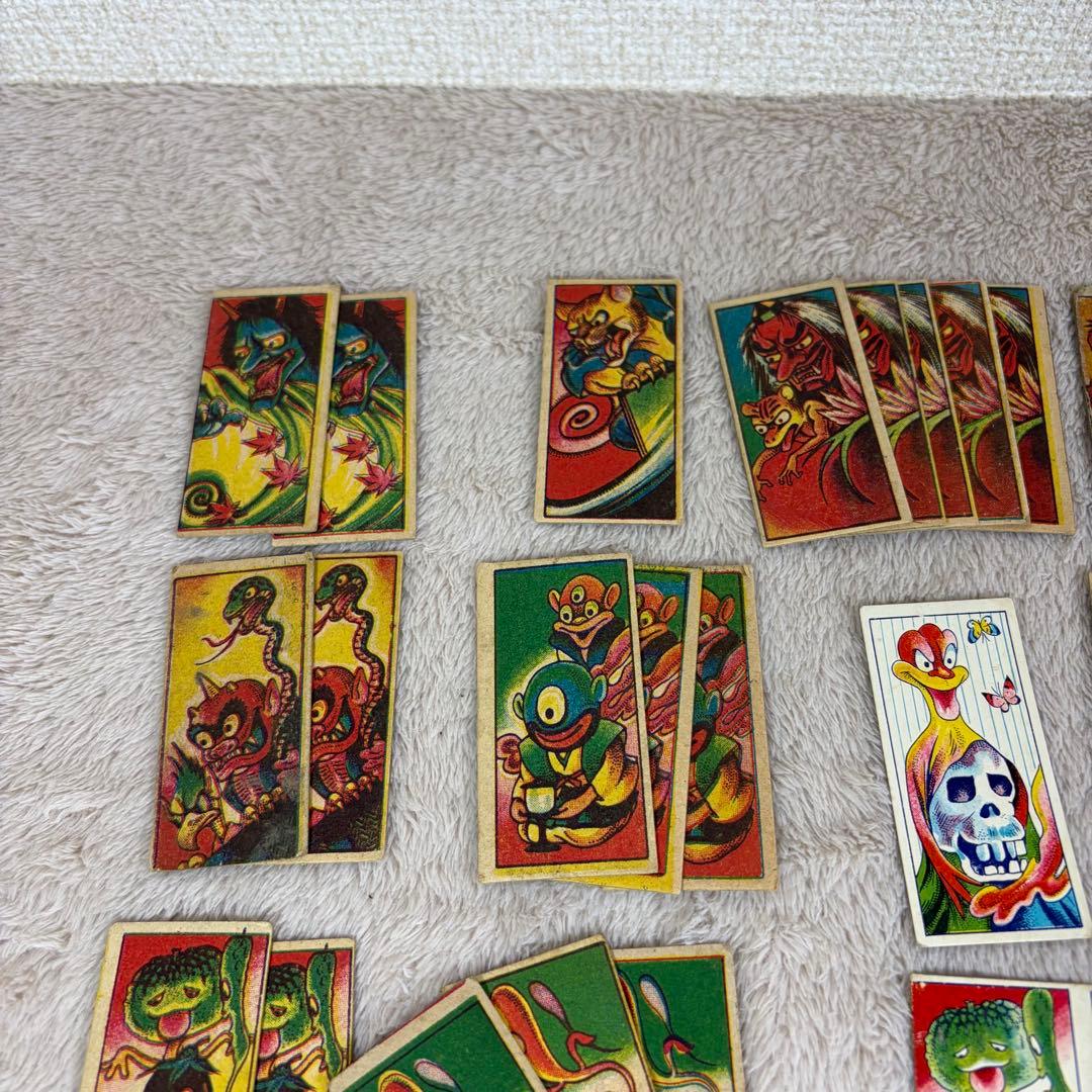 妖怪　おばけ　怪獣　めんこ　角めんこ　昭和レトロ　当時物　大量まとめセット