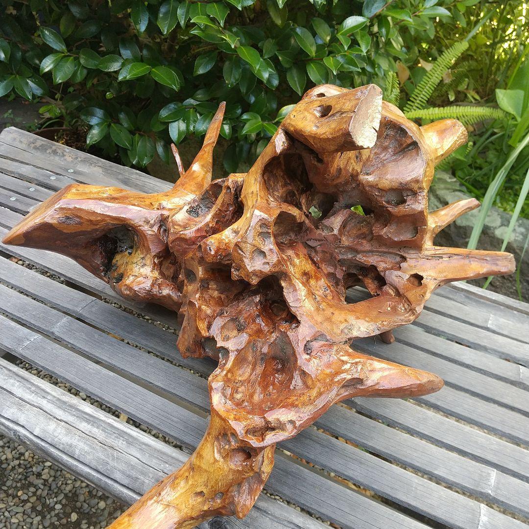 【 骨董品 】 木の根 古木 流木 置物 オブジェ