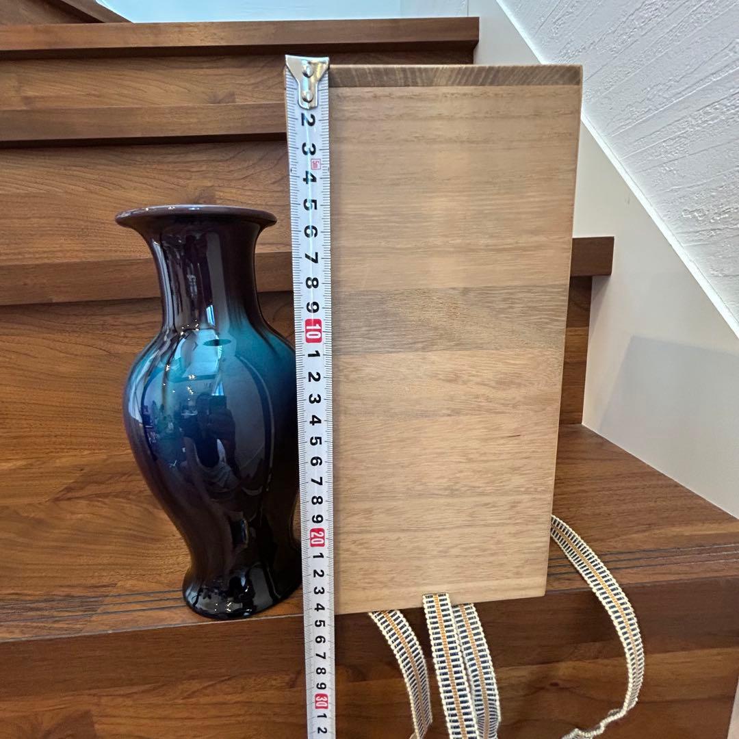 【訳あり 】三代 徳田八十吉 花瓶 共箱 付