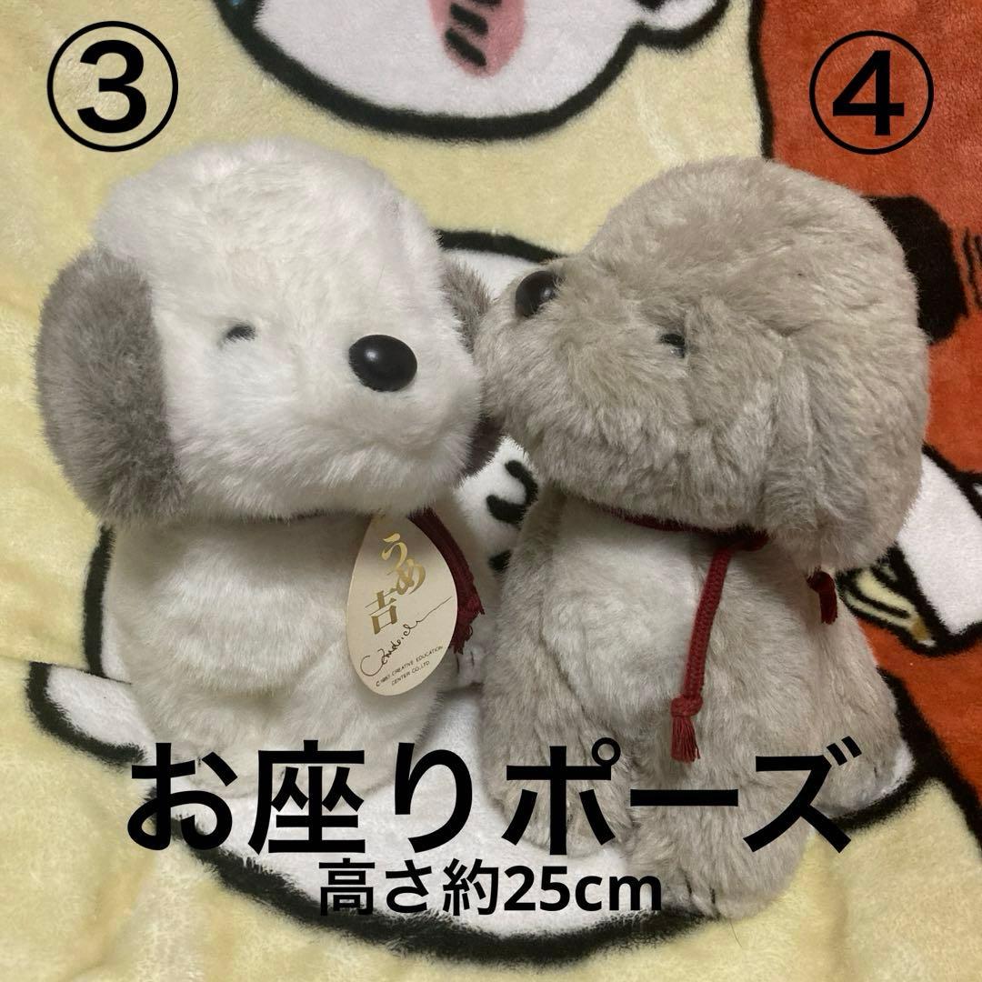 オリエンタルトーイ　うめ吉　ぬいぐるみ　4こセット　中古品