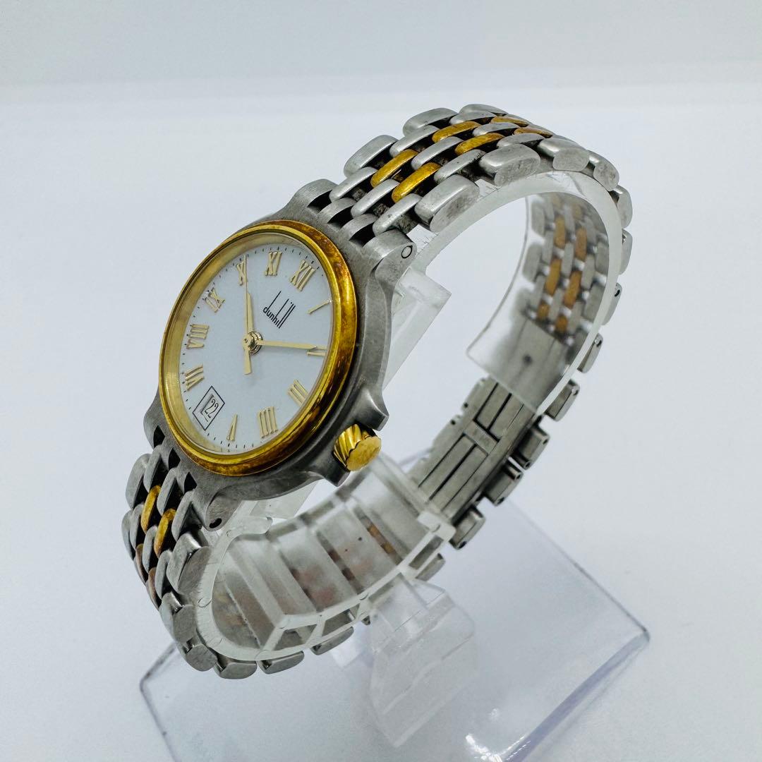 ✨Dunhill✨ダンヒル✨エリート✨デイト✨ホワイト文字盤✨コンビ✨腕時計✨